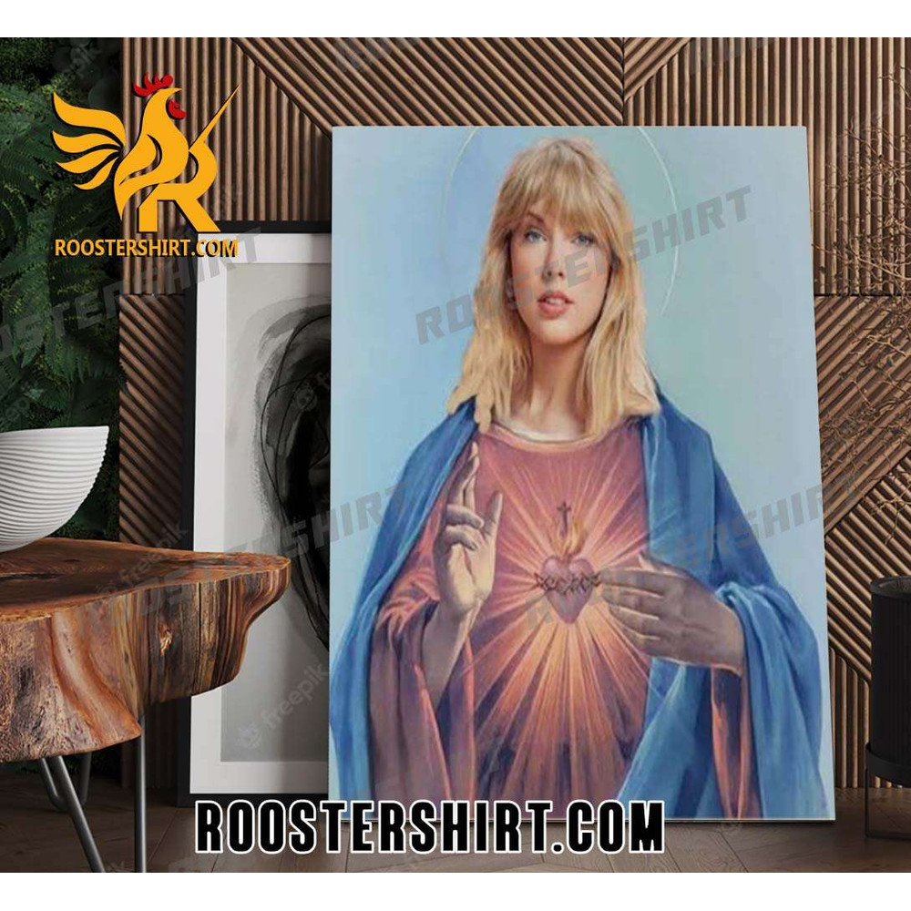 Funny Taylor Swift As Jesus Poster Canvas - Roostershirt.jpg