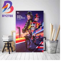 moto gp red bull grand prix of the americas decor poster canvas