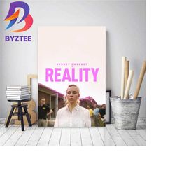 new poster for reality with starring sydney sweeney home decor poster canvas