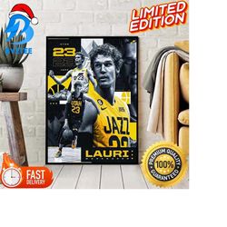 nba utah jazz player lauri markkanen decoration poster