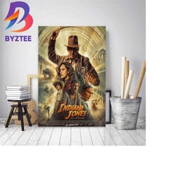 new poster for indiana jones and the dial of destiny home decor poster canvas