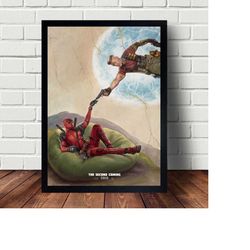 deadpool hot superhero movie poster canvas art wall home decor (no frame)