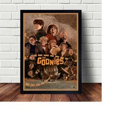 the goonies movie poster, canvas art wall home decor (no frame)