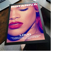 rihanna album cover loud unframed poster
