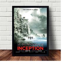 inception movie poster, canvas art wall home decor (no frame)