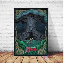 legend of zelda game poster canvas wall art home decor (no frame)