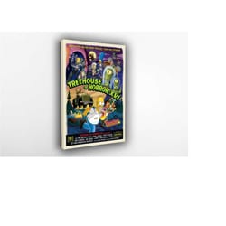 the simpsons treehouse of horror 16 - 2005 canvas poster, wall art, wall decor, canvas print, room decor, home decor, mo
