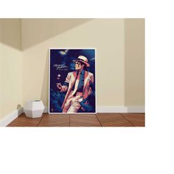 michael jackson poster / portrait wall art / celebrity poster / portre printed / famous singer wall art / famous wall d