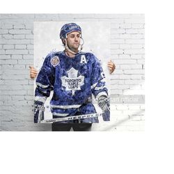 doug gilmour toronto poster, canvas wrap, hockey framed print, sports wall art, man cave, gift, kids room decor