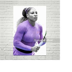 tennis poster, canvas (v2), tennis print, sports wall art, kids room decor, man cave, gift