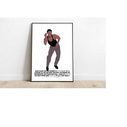 jean-claude van damme - poster - poster - print