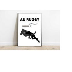 in rugby tampons are not in the pussy - poster - poster - print