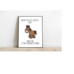 dikkenek - i'm going to get the pony - poster - poster - print