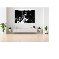conor mcgregor canvas wall art, conor mcgregor poster, mcgregor never give up canvas print,man cave decor art, fitness w