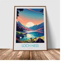 loch ness print loch ness gift scotland wall art