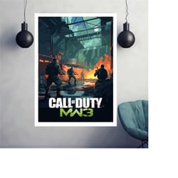 call of duty modern warfare 3 poster, gaming room poster, gaming poster, gaming print poster, gamer gift, video games po