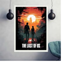 the last of us poster, gaming room poster, minimalist, gaming poster, gaming print poster, game gift, video games poster