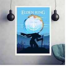 elden ring poster, gaming room poster, minimalist, gaming poster, gaming print, game gift, video game poster, elden ring