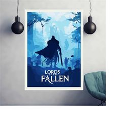 lords of the fallen poster, gaming room poster, minimalist, gaming poster, gaming print, game gift, video game poster, l