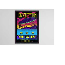 led zeppelin poster, led zeppelin fan art, led zeppelin wall art, rock music fan art, home decoration, wall decoration,