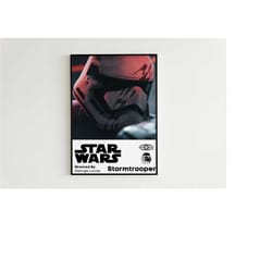 star wars stormtrooper print | star wars painting | star wars wall art, instant download, star wars stormtrooper poster,
