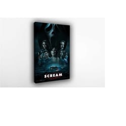 scream - movie poster - 2022 canvas poster, wall art, wall decor, canvas print, room decor, home decor, movie poster for