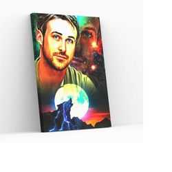 Ryan Gosling Design Portrait Canvas Wall Art Special Canvas Painting Aesthetic Wall Hanging Decor Fine Art Photography D