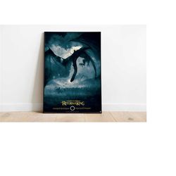lord of the ring: the return of the king / lord of the rings poster / vintage retro art print / minimalist movie poster
