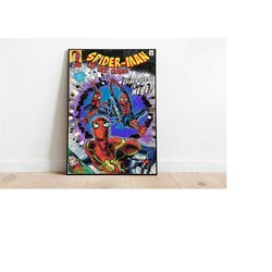 spiderman poster / spiderman / minimalist movie poster / marvel poster / wall art print / custom poster / home decor / c