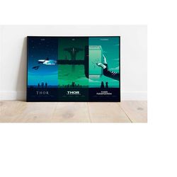 thor poster / thor / minimalist movie poster / marvel poster / chris hemsworth / wall art print / custom poster / home d