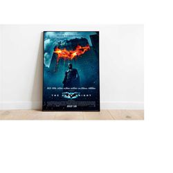 the dark knight / the dark knight poster / minimalist movie poster / vintage retro art print / custom poster / wall art
