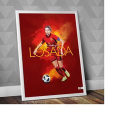 vicky losada poster / spain national team / vicky losada print / vicky losada art / vicky losada spain / women's soccer