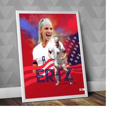 julie ertz celebration - usa national team / julie ertz poster / female soccer / julie ertz print / female soccer print