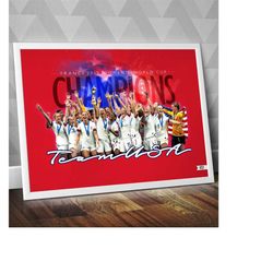 women's world cup champions / usa national team / france 2019 world cup / usa print / soccer poster / soccer print  / wo