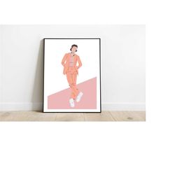 justin bieber - minimalist poster - poster - print