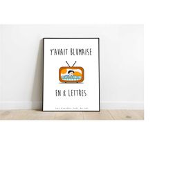 tanned people go skiing - blumaise - poster - poster - print