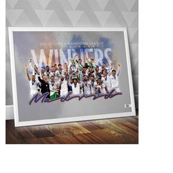real madrid champions league winners / champions league / madrid print / madrid poster / real madrid / hala madrid / rea