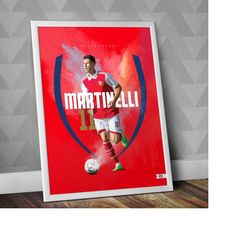 gabriel martinelli - arsenal fc / gabriel martinelli print / gunnersposter / martinelli poster / martinelli arsenal / ma