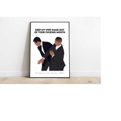 will smith oscars 2022 - poster - poster - print