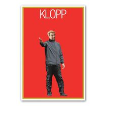jrgen klopp poster - liverpool soccer poster- unframed football poster - jrgen klopp liverpool print - jurgen klopp art