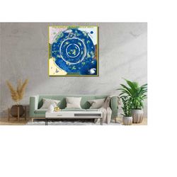 world beyond the ice wall satellite flat earth map ready to hang canvas,large world map wall chart,flat earth map,semi-g