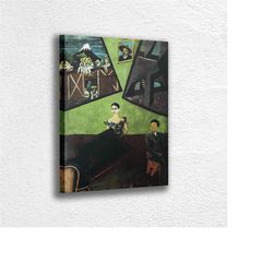 frida kahlo canvas wall art decoration, printed canvas, home decor, portrait poster,