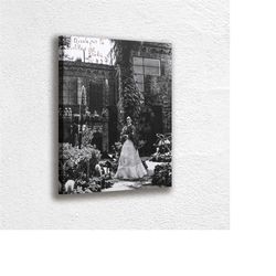 frida kahlo self portrait hanging poster, canvas wall art decoration, printed canvas, home decor, portrait poster, white