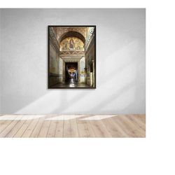 Hagia Sophia Museum Photography Fine Art Print, Mosaic Photo Print, Museum Poster Frames, Wall Art Decor, Gift ideas