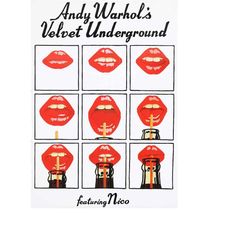 the velvet underground & nico band poster print a5 a1 andy warhol 60s pop art rock music wall album decor