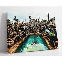 daniel ricciardo poster - red bull racing monaco gp canvas wall art print - formula 1 f1 gift idea for him