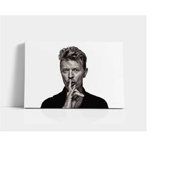 david bowie poster, ziggy stardust music canvas wall art, rock music icon