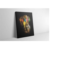 infinity gauntlet canvas art - infinity gauntlet poster - infinity gauntlet print - infinity gauntlet artwork - infinity