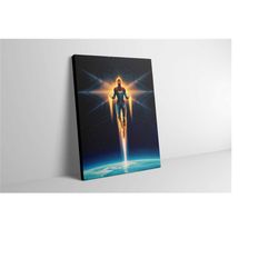 captain marvel canvas wall art - captain marvel poster - captain marvel print - captain marvel artwork - captain marvel