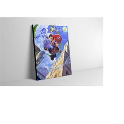 super mario canvas wall art - mario poster - mario print - mario artwork - mario painting - mario wall decor - perfect g